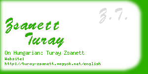 zsanett turay business card